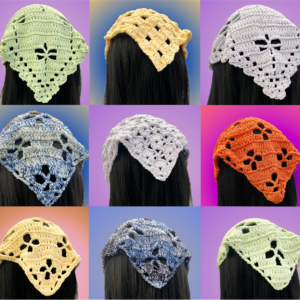 hand crocheted bandanas cafe con chisme