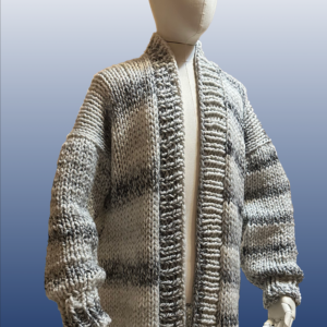 Black and White Oversized Sandy Sweater