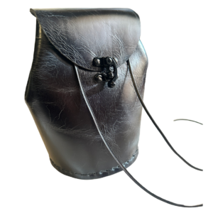 Hopper Mini Backpack sidebody bag Cafe Con chisme black leather