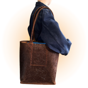 Brown Leather Tote Cafe Con Chisme