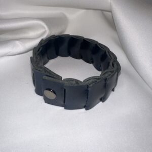 Blue Marble Leather Cuff Cafe Con Chisme